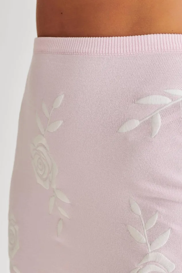 Women Meshki Dresses Tallulah Rose Knit Mini Skirt 8211 Fairy Floss Pink