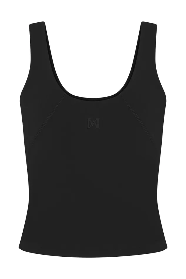 Women Meshki Tops Alexandra Yoga Top 8211 Black