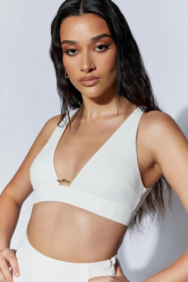 Women Meshki Tops Arla Hardware Bralette 8211 White