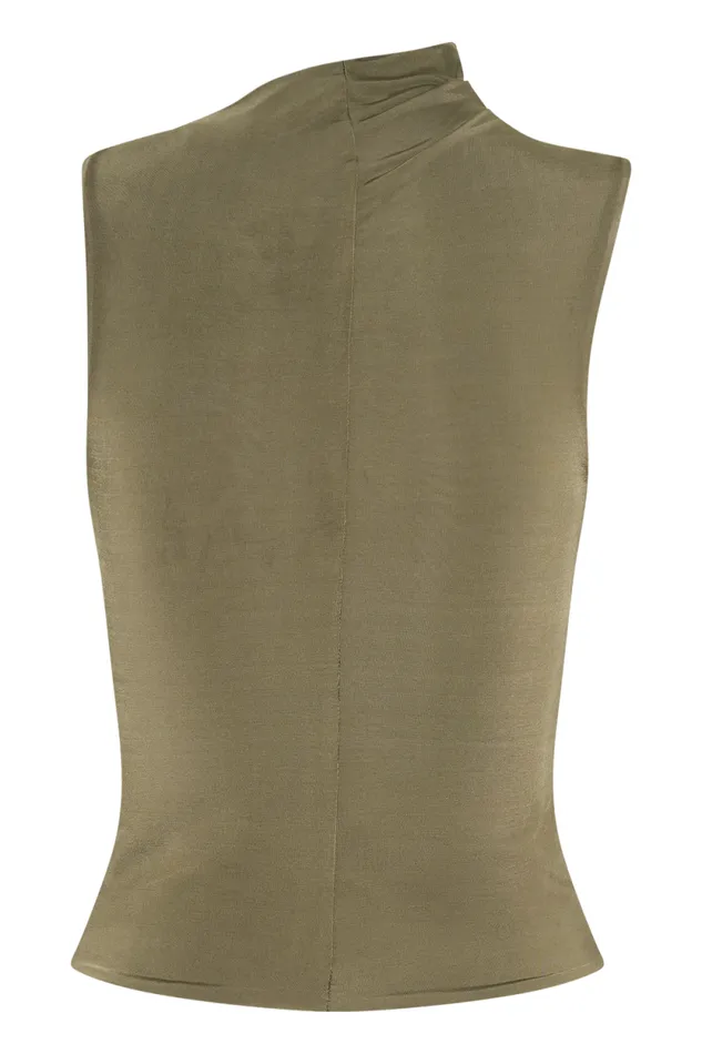 Women Meshki Tops Hadleigh Sleeveless Slinky Top 8211 Dark Olive