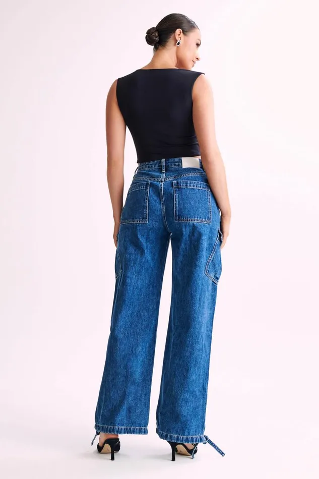 Women Meshki Tops Linley Recycled Nylon Cropped Top 8211 Black