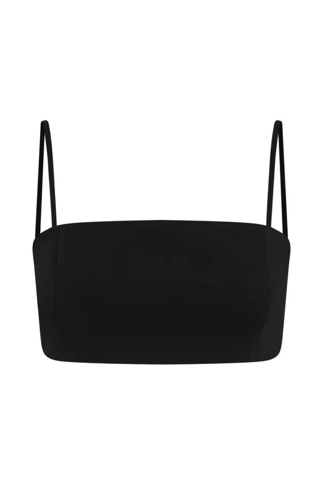 Women Meshki Tops Perry Suiting Crop Top 8211 Black