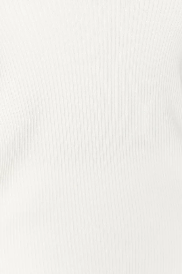 Women Meshki Tops Viola Collared Knit Tank Top 8211 White