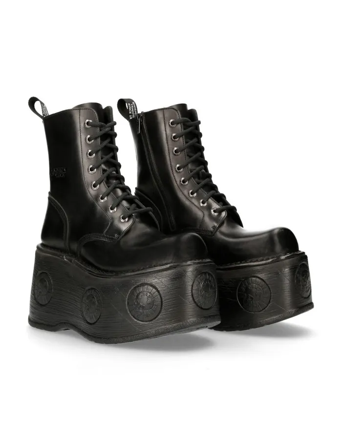 Women Metallic MNewmili084cC12 New Rock High Heels