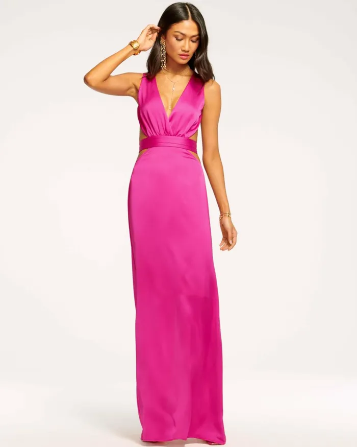 Women Milan Open Back Maxi Dress Black Ramy Brook Dresses Women Milan Open Back Maxi Dress Black Ramy Brook Dresses