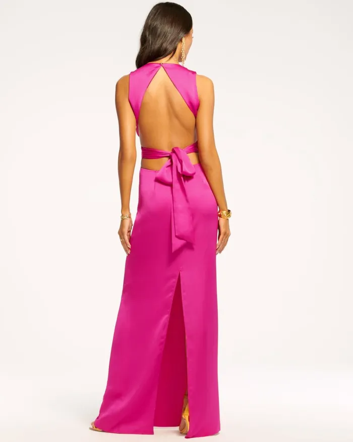 Women Milan Open Back Maxi Dress Black Ramy Brook Dresses Women Milan Open Back Maxi Dress Black Ramy Brook Dresses