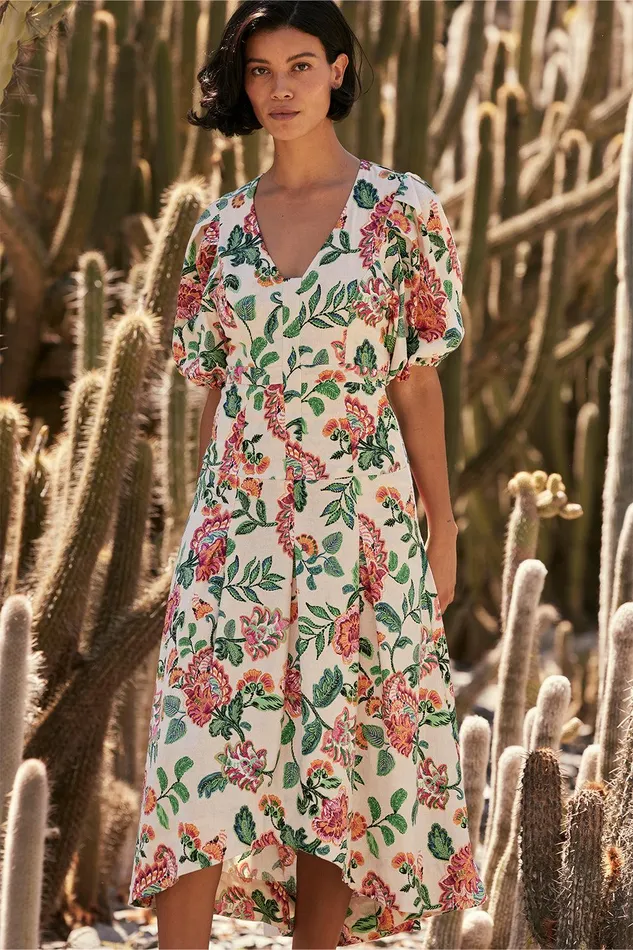 Women MISA Los Angeles Dresses JAMILA DRESS Malika Paisley Floral