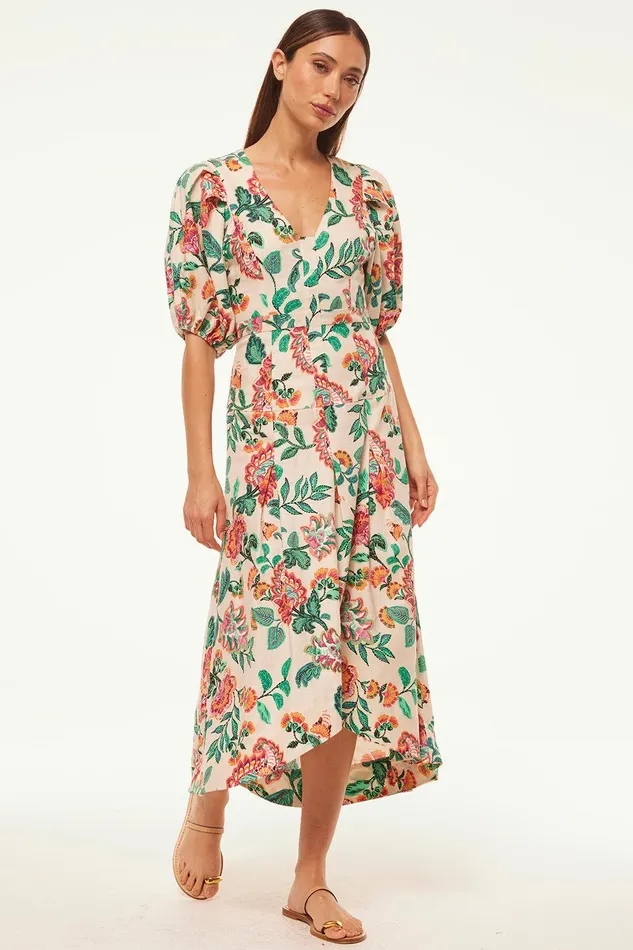 Women MISA Los Angeles Dresses JAMILA DRESS Malika Paisley Floral