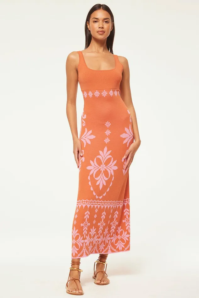 Women MISA Los Angeles Dresses KALIL DRESS Pink Flora Santiago