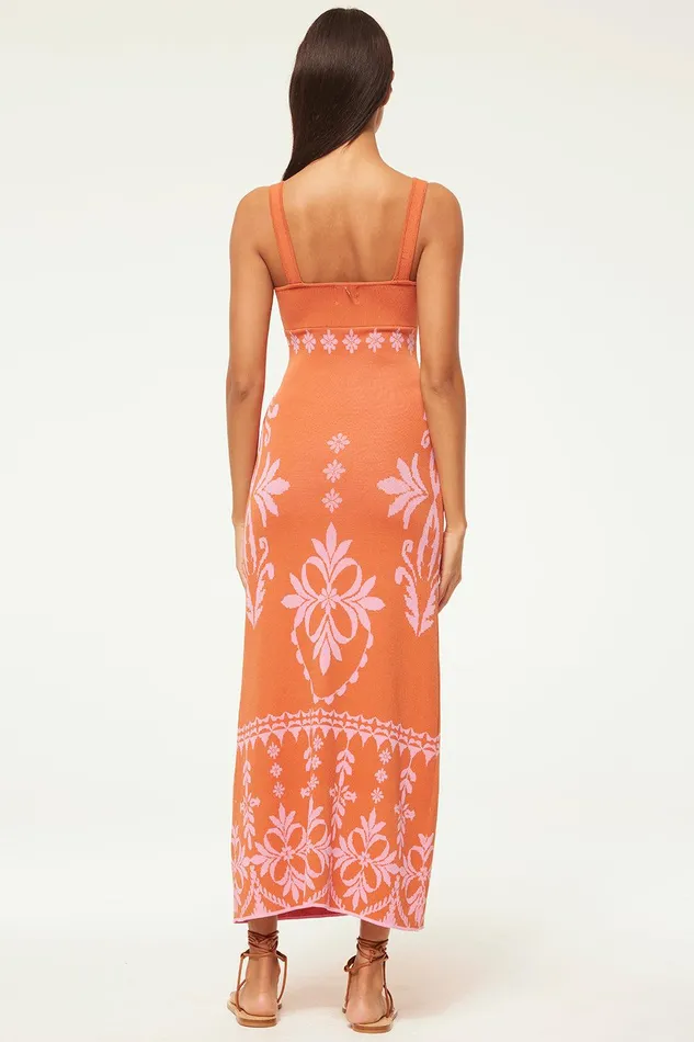Women MISA Los Angeles Dresses KALIL DRESS Pink Flora Santiago