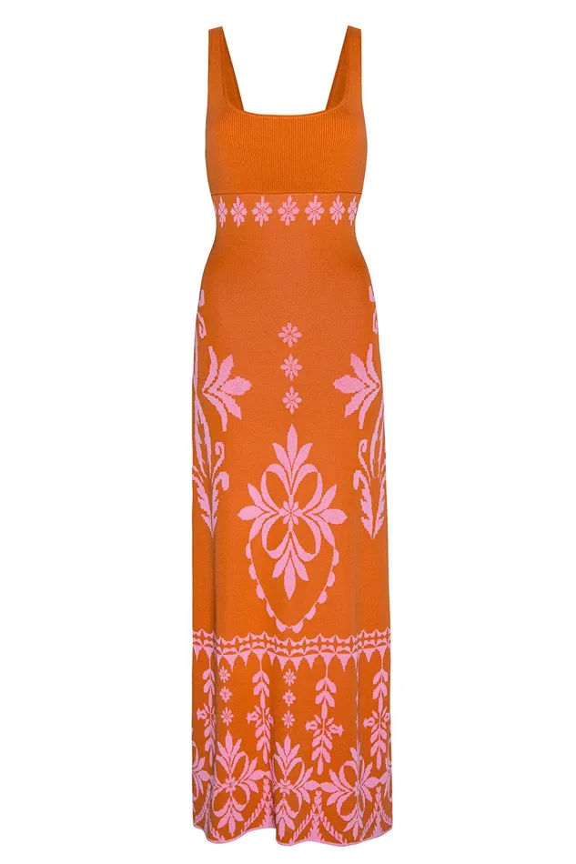 Women MISA Los Angeles Dresses KALIL DRESS Pink Flora Santiago