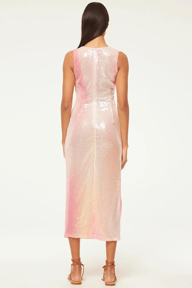 Women MISA Los Angeles Dresses NAKIA DRESS Sequin Ombre