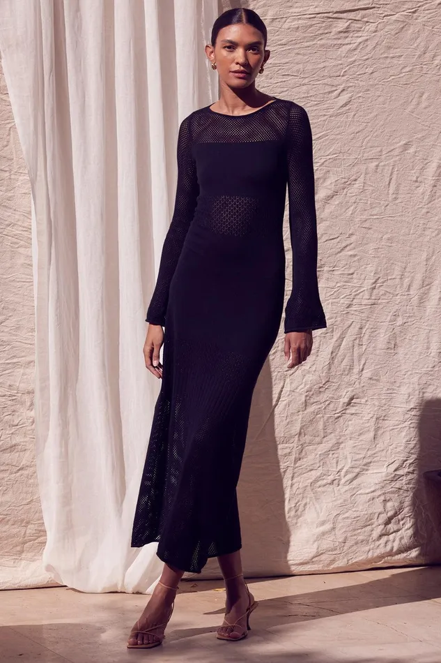 Women MISA Los Angeles Knits ANU DRESS Fox