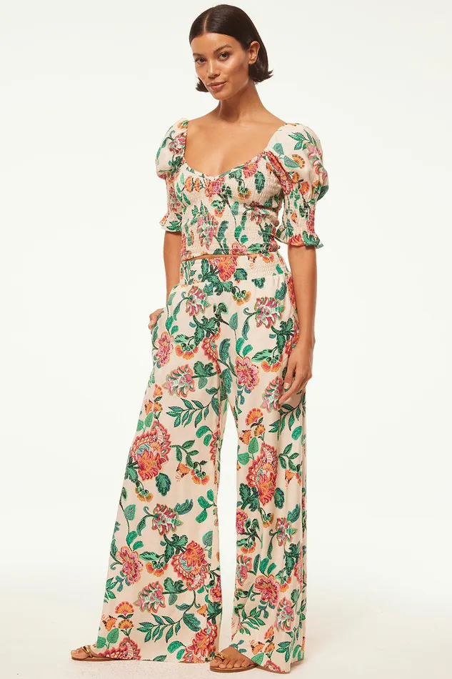 Women MISA Los Angeles Matching Sets ALIA PANT Malika Paisley Floral