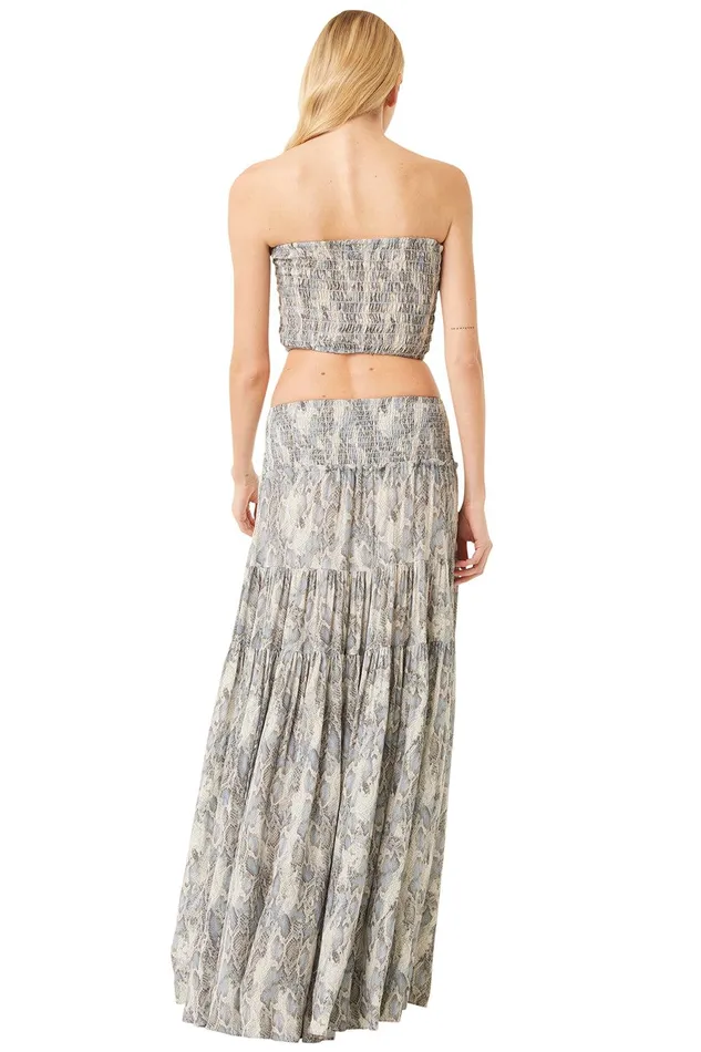 Women MISA Los Angeles Matching Sets BAR SKIRT Spring Python