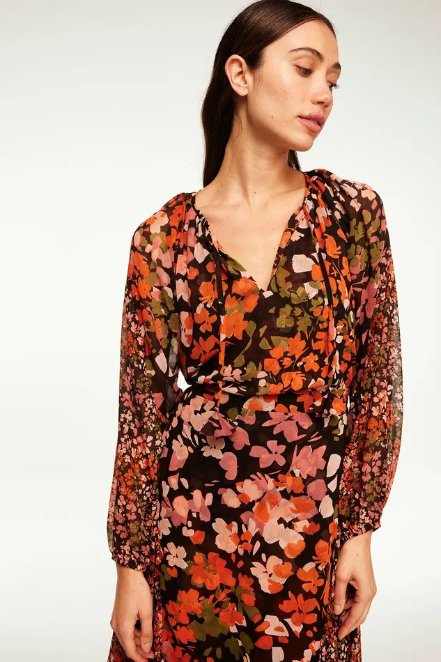 Women MISA Los Angeles Matching Sets DEMA TOP Autumn Flora Mix
