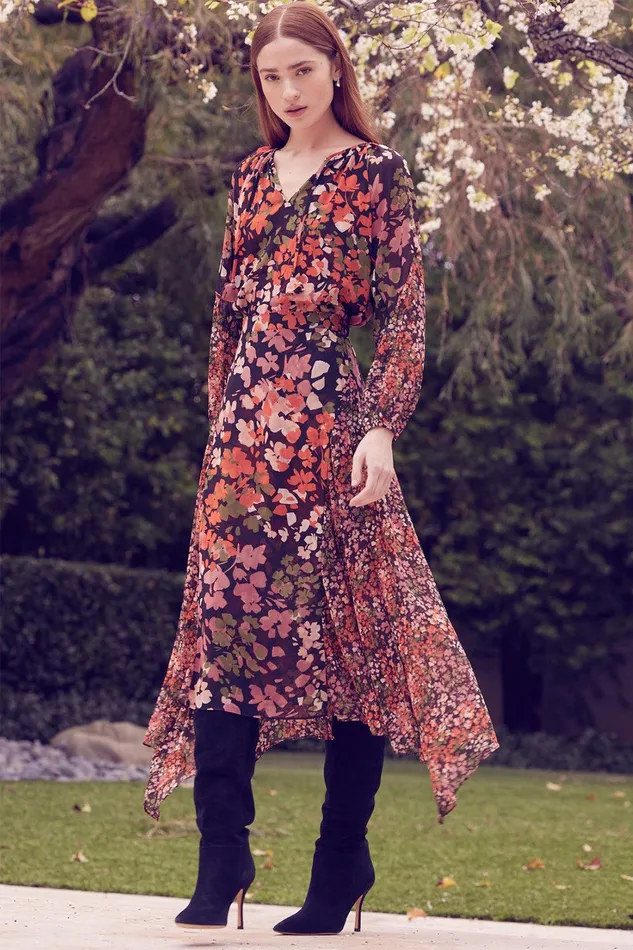 Women MISA Los Angeles Matching Sets DEMA TOP Autumn Flora Mix