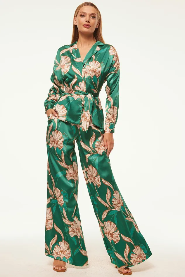 Women MISA Los Angeles Matching Sets FILIPPA PANT Cartagena Flora