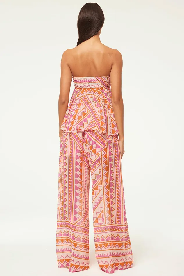 Women MISA Los Angeles Matching Sets PIA PANT Aperol Geo