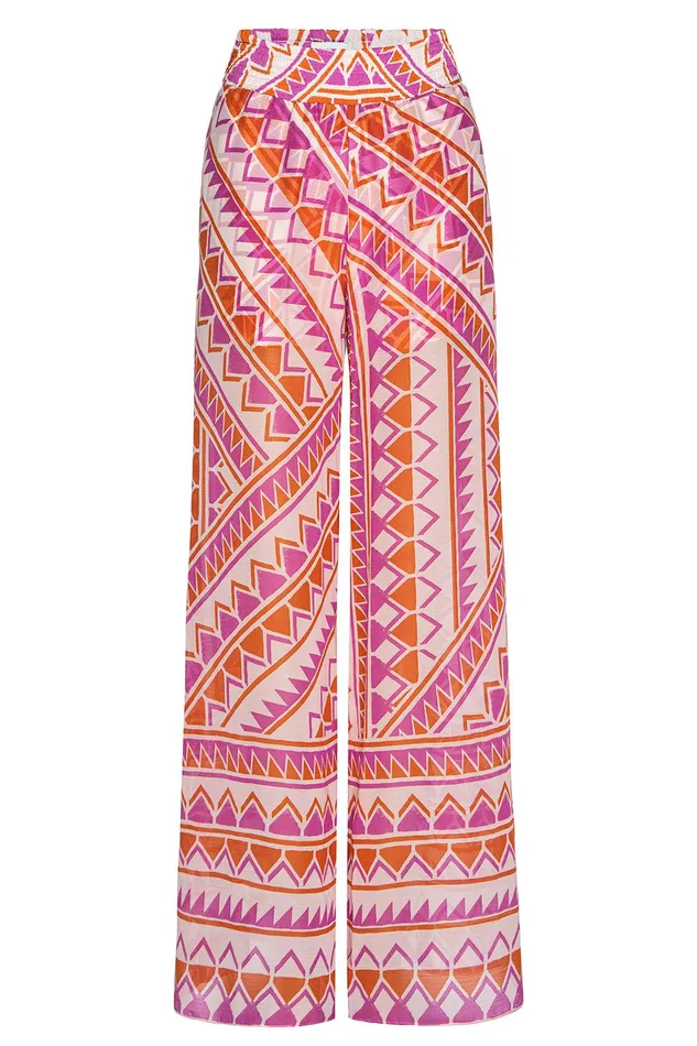Women MISA Los Angeles Matching Sets PIA PANT Aperol Geo