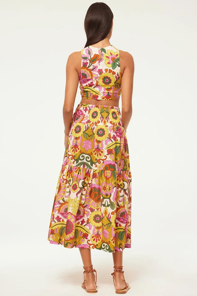 Women MISA Los Angeles Matching Sets TANZIA TOP Floral Corsica Multi