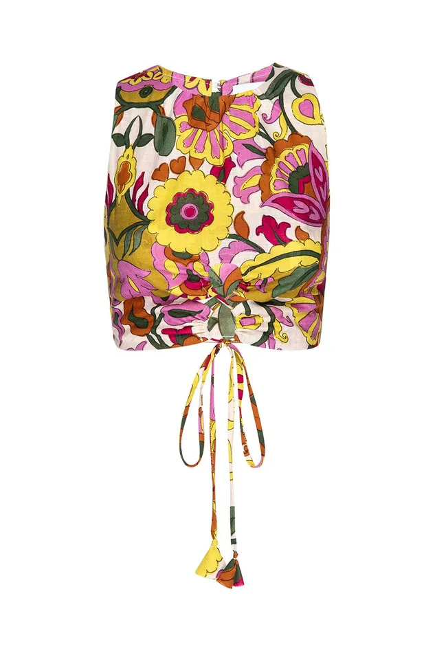 Women MISA Los Angeles Matching Sets TANZIA TOP Floral Corsica Multi