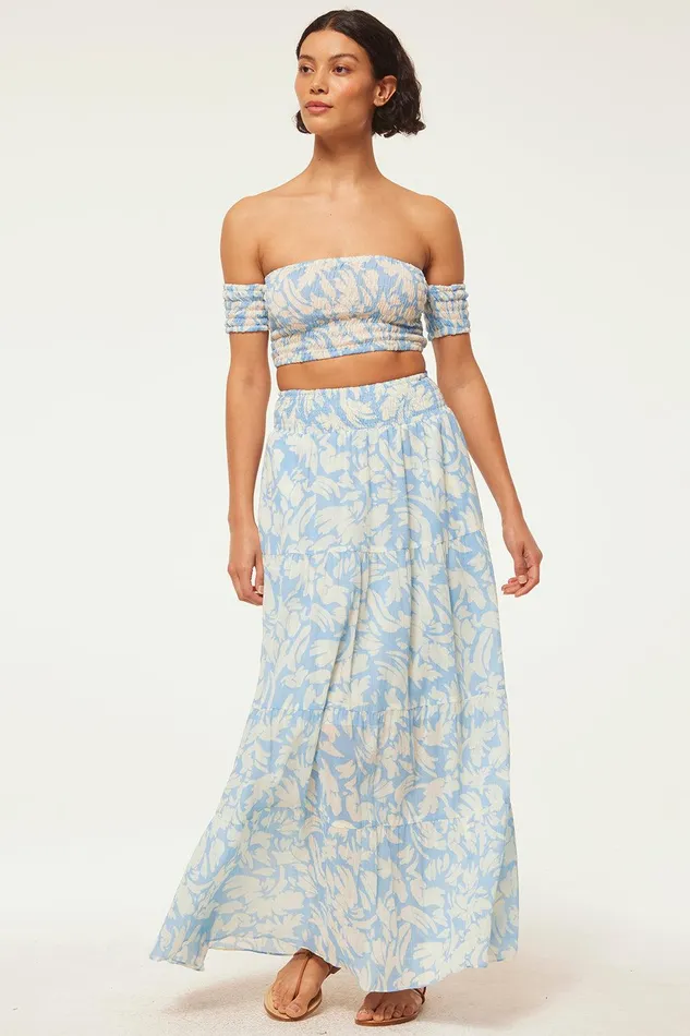 Women MISA Los Angeles Matching Sets YELENA SKIRT Patmos Sky