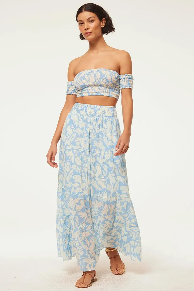 Women MISA Los Angeles Matching Sets YELENA SKIRT Patmos Sky
