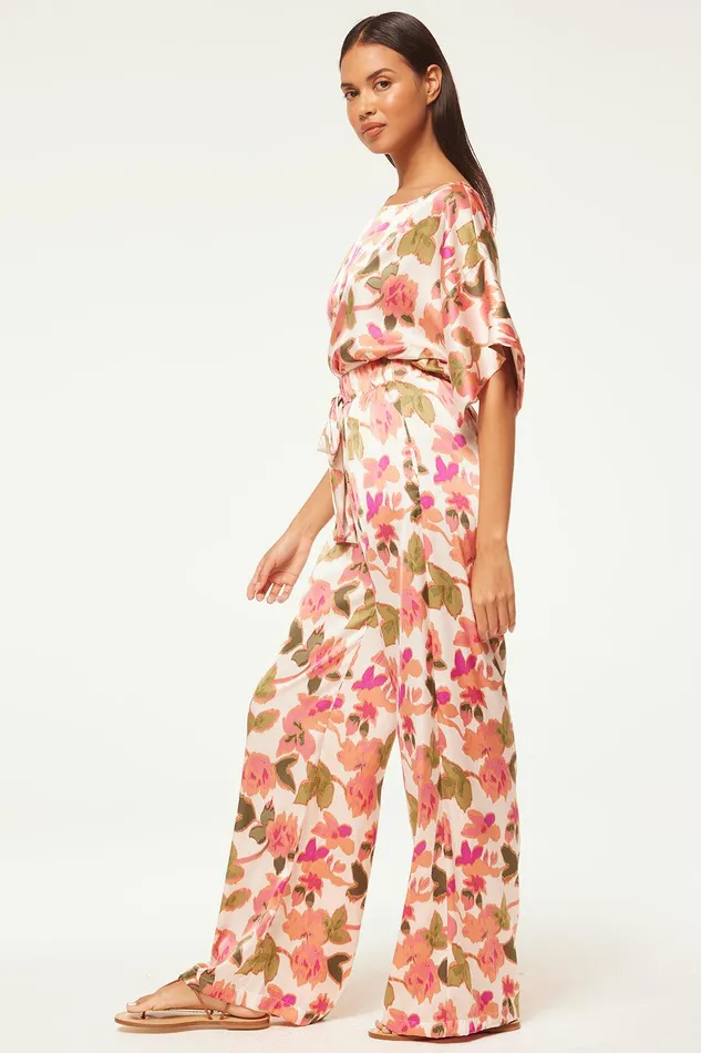 Women MISA Los Angeles Pants RESHMA PANT Sonoran Flora Satin