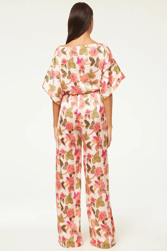 Women MISA Los Angeles Pants RESHMA PANT Sonoran Flora Satin