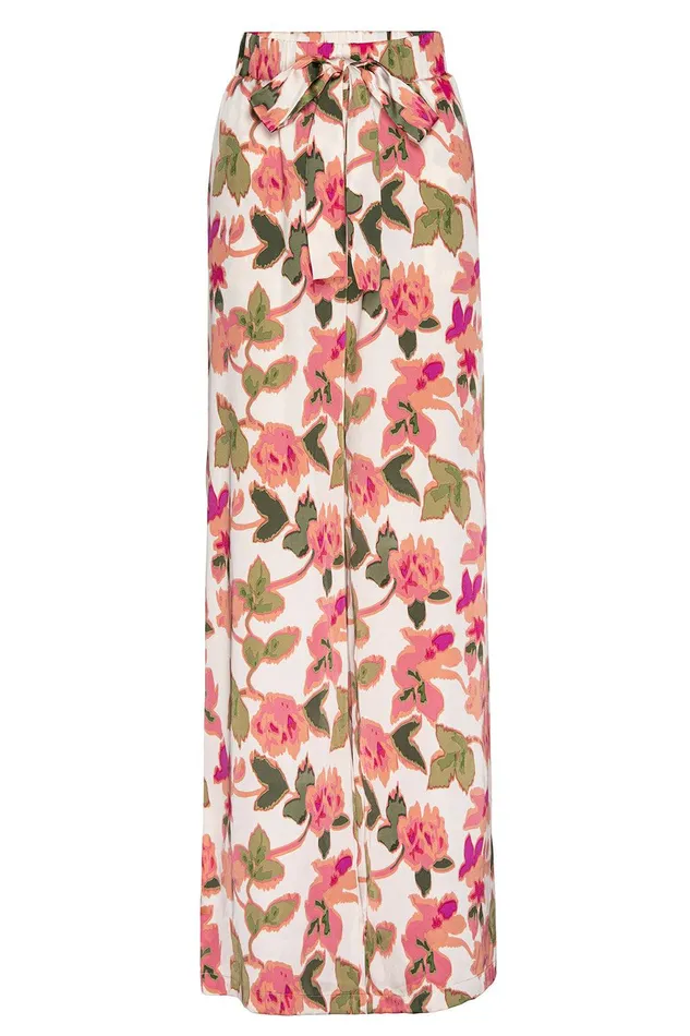 Women MISA Los Angeles Pants RESHMA PANT Sonoran Flora Satin