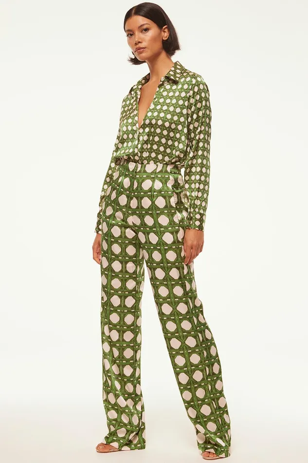 Women MISA Los Angeles Pants RITA PANT Rattan Tile