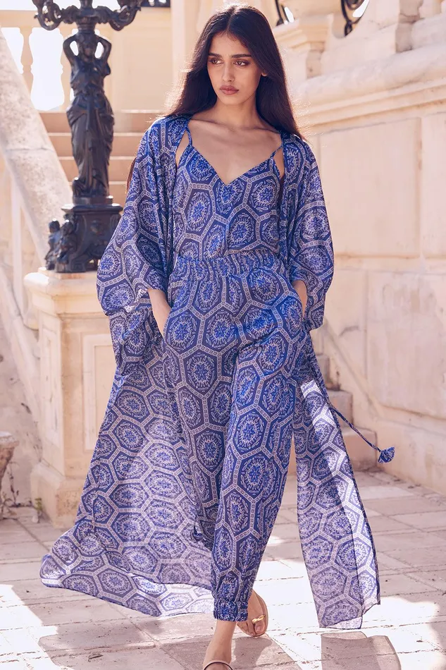 Women MISA Los Angeles Tops SAYA CAMI TOP Lapis Tile