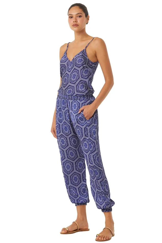 Women MISA Los Angeles Tops SAYA CAMI TOP Lapis Tile