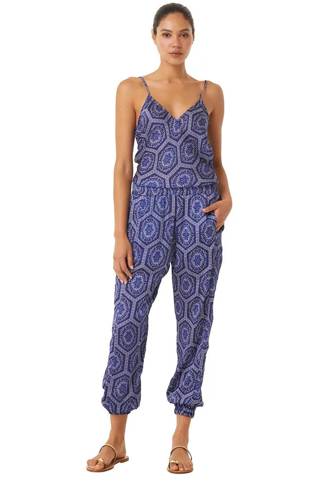 Women MISA Los Angeles Tops SAYA CAMI TOP Lapis Tile