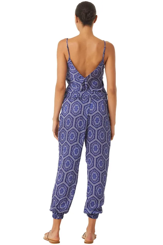 Women MISA Los Angeles Tops SAYA CAMI TOP Lapis Tile