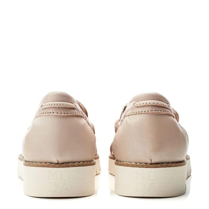 Women Moda In Pelle Casual Shoes Evenia Off White Leather