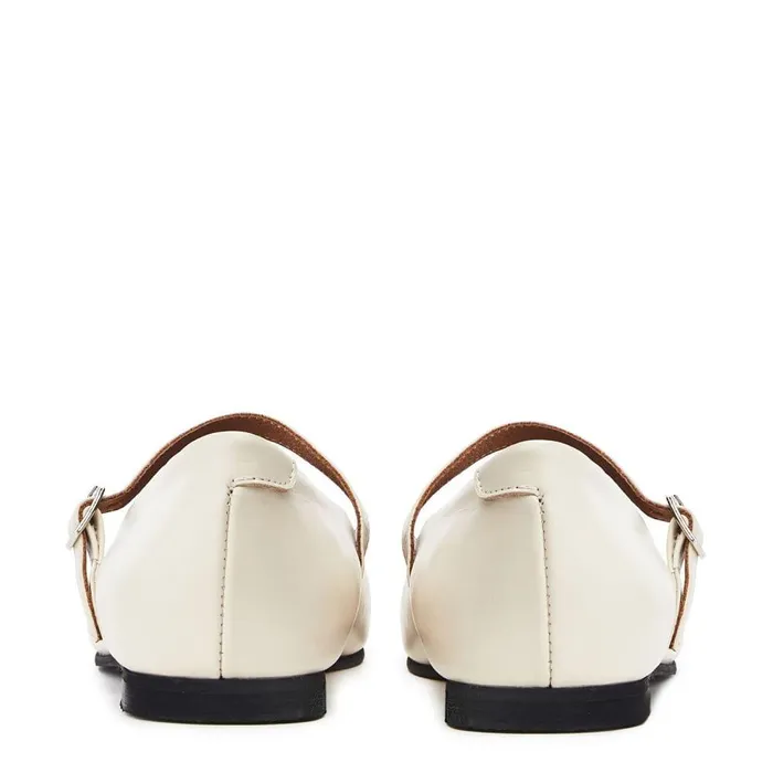 Women Moda In Pelle Flat And Ballerina Shoes Elyssian Off White Leather Women Moda In Pelle Flat And Ballerina Shoes Elyssian Off White Leather