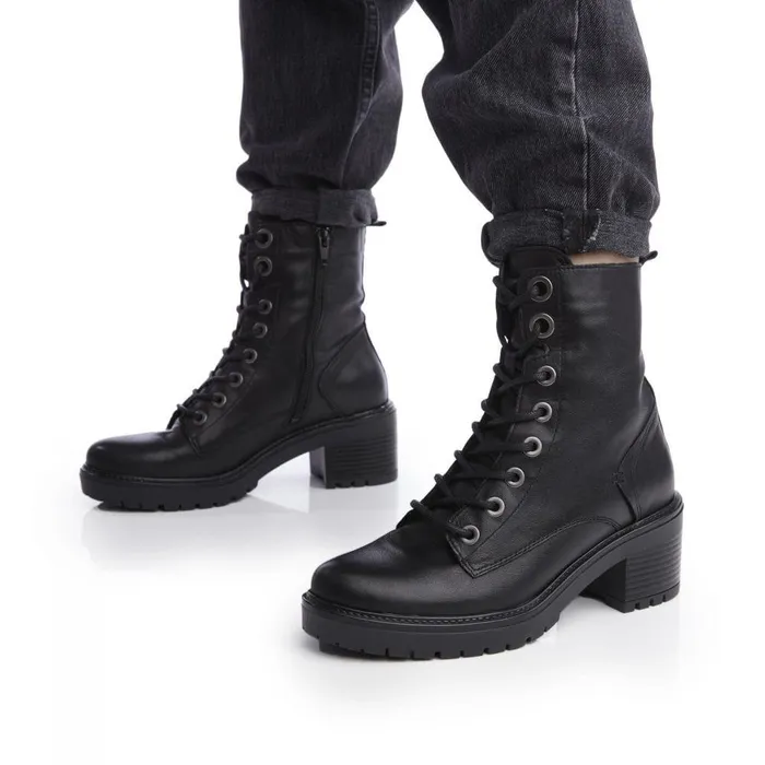 Women Moda In Pelle MidCalf Boots Bellzie Black Leather