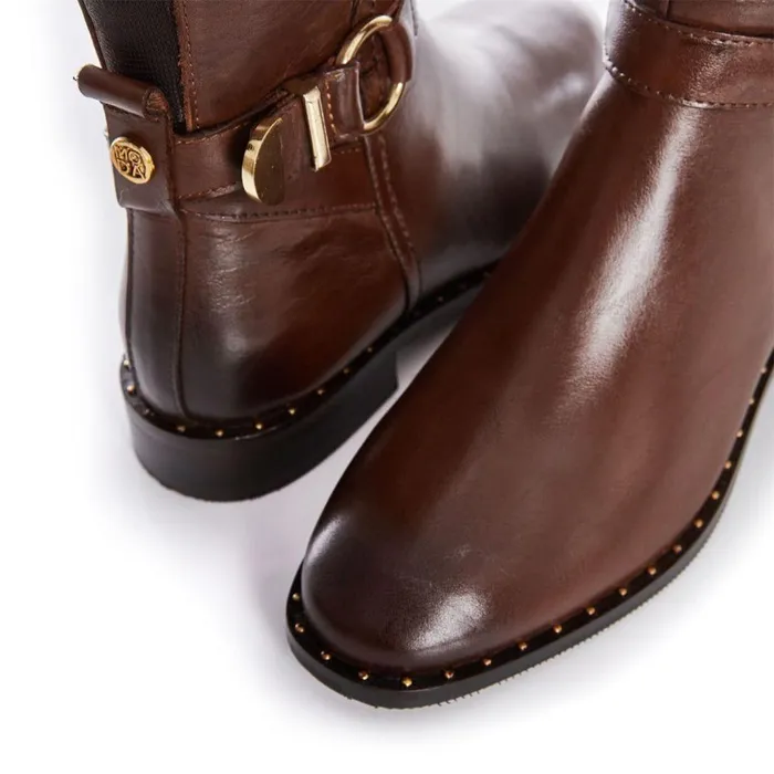 Women Moda In Pelle Over The Knee Boots Tori Tan Leather