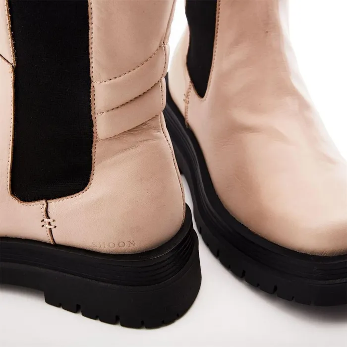 Women Moda In Pelle Riding And Flat Boots Shoon Sh Idoma Cream Leather Women Moda In Pelle Riding And Flat Boots Shoon Sh Idoma Cream Leather