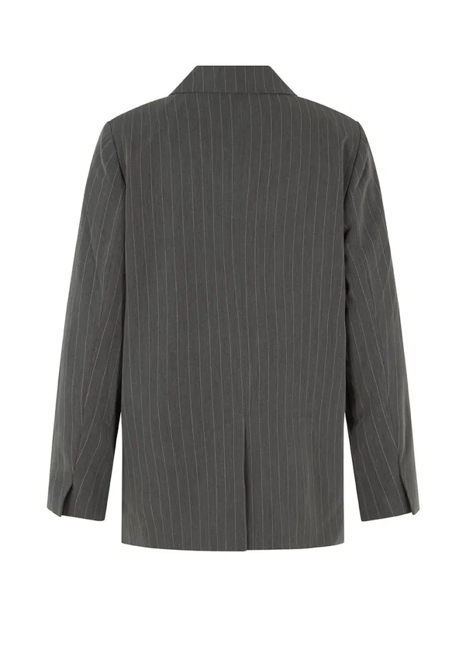 Women Modstrm Blazer AbrahamMD Blazer Grey Pinstripe Women Modstrm Blazer AbrahamMD Blazer Grey Pinstripe