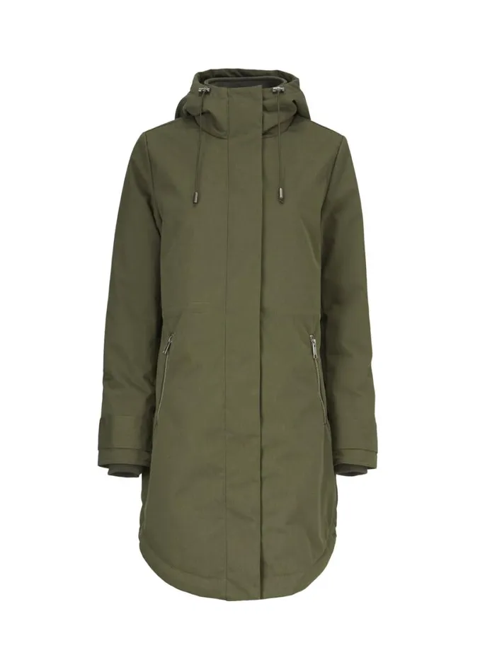 Women Modstrm Coats and Jackets Keller Coat Dark Army Women Modstrm Coats and Jackets Keller Coat Dark Army