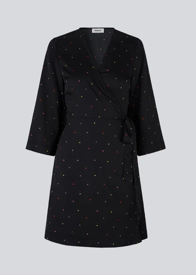 Women Modstrm Dresses BixMD Print Wrap Dress Rainbow Hearts Women Modstrm Dresses BixMD Print Wrap Dress Rainbow Hearts