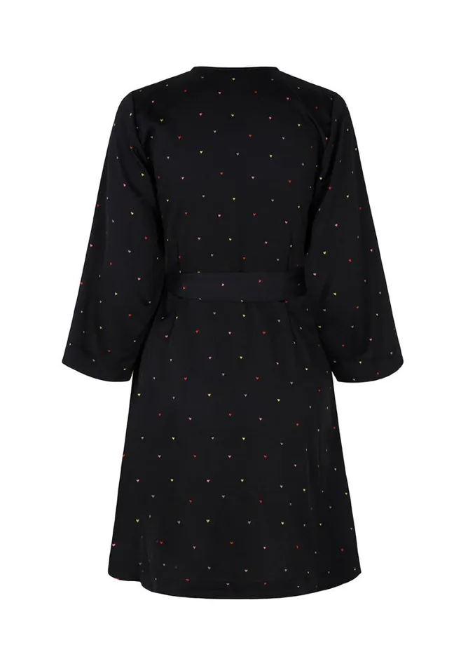 Women Modstrm Dresses BixMD Print Wrap Dress Rainbow Hearts Women Modstrm Dresses BixMD Print Wrap Dress Rainbow Hearts