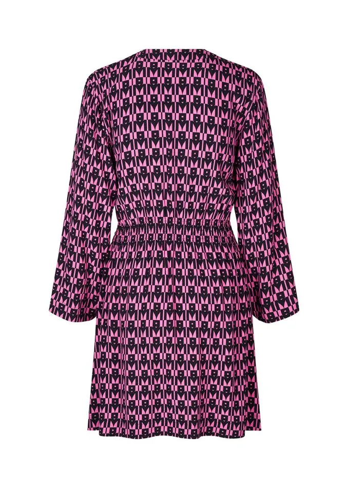 Women Modstrm Dresses BorysMD Print Dress Graphic Heart Cosmos Pink Women Modstrm Dresses BorysMD Print Dress Graphic Heart Cosmos Pink