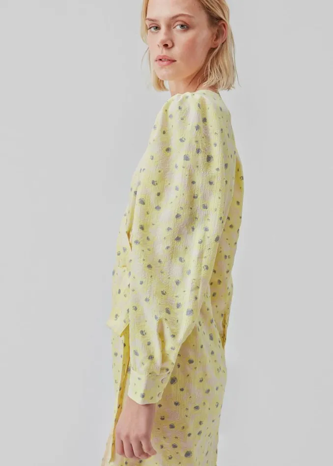 Women Modstrm Dresses CupidMD Print Dress Aqua Yellow Flower