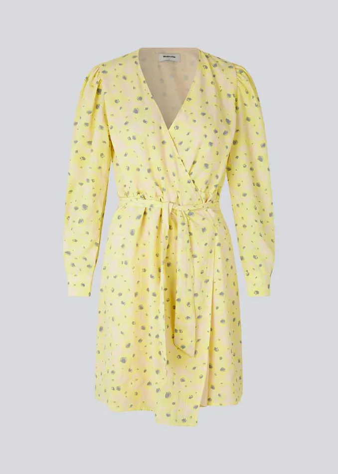 Women Modstrm Dresses CupidMD Print Dress Aqua Yellow Flower Women Modstrm Dresses CupidMD Print Dress Aqua Yellow Flower