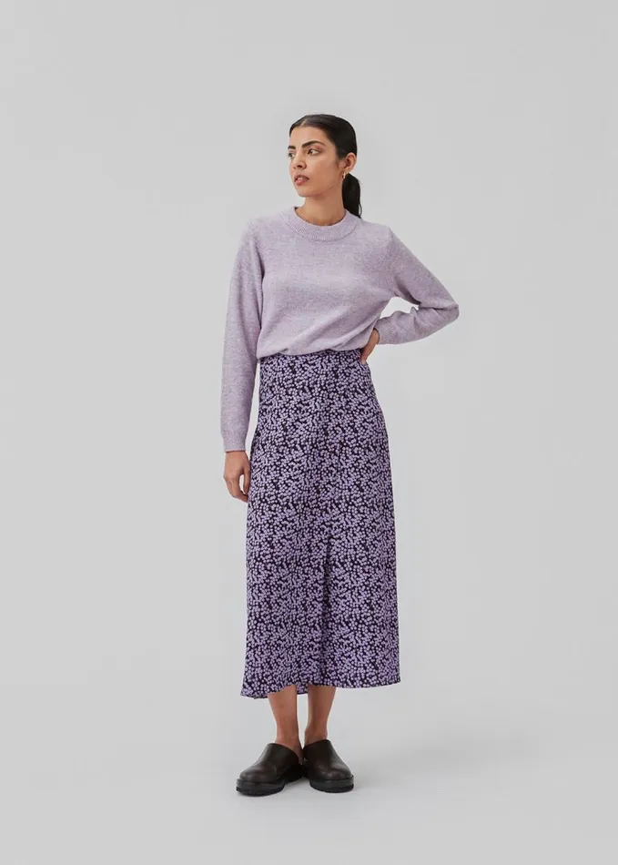Women Modstrm Skirts ChesliMD Print Skirt Purple Flower Buds