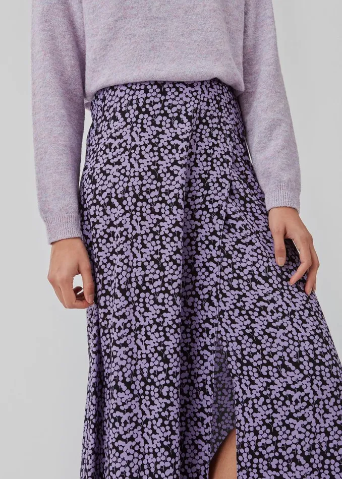 Women Modstrm Skirts ChesliMD Print Skirt Purple Flower Buds Women Modstrm Skirts ChesliMD Print Skirt Purple Flower Buds